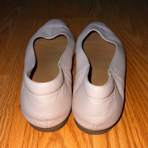 Everlane Blush Pink Leather Tapered Day Glove Ballerina Flats Square Toe Sz 9 - Picture 5 of 8